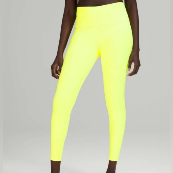Lululemon Athletica Leggings Neon Yellow 😍🔥 - Picture 2 of 9